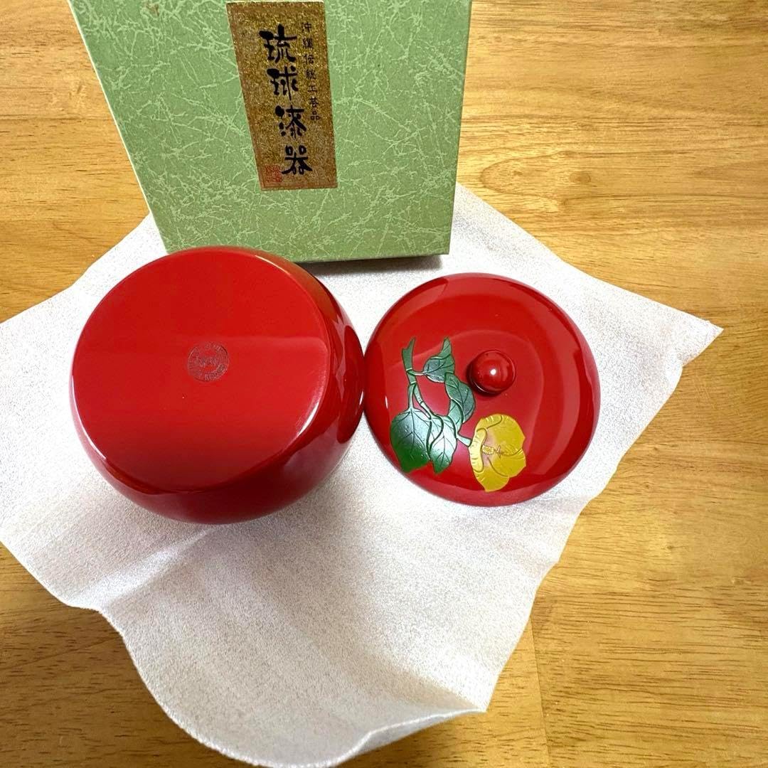 赤膚焼 奈良絵菓子器 円曲菓子鉢 大塩昭山 共木箱 緑釉 菓子鉢